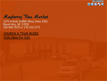Tablet Screenshot of mayberryfleamarket.com